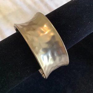Chico's Hammered Gold Cuff Bracelet